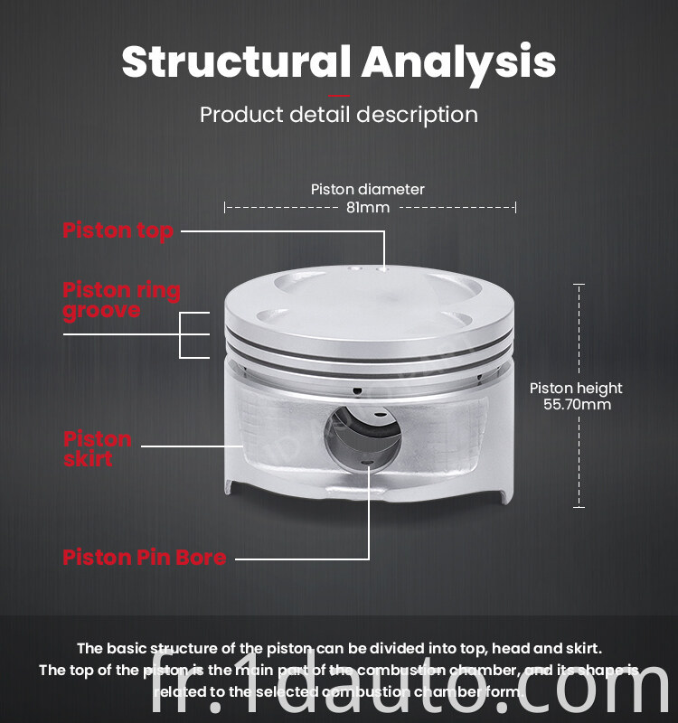 Auto Engine 4A-FE Piston for Toyota